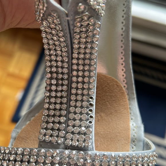 KISS KISS silver heels with crystals size 37 - Picture 9 of 12